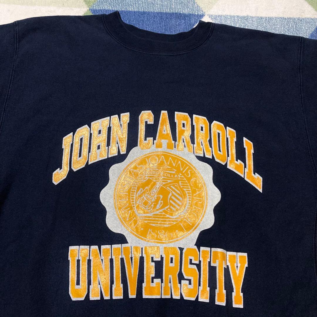 90s Champion濃紺 リバースウィーブ 刺繍タグ Lサイズ USA製