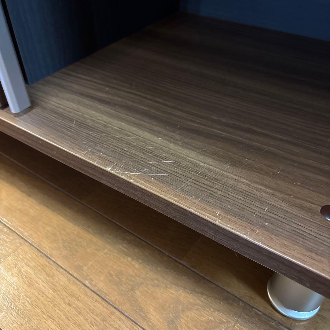 すきまくんシリーズ ブラウン木製スライド扉シューズラック