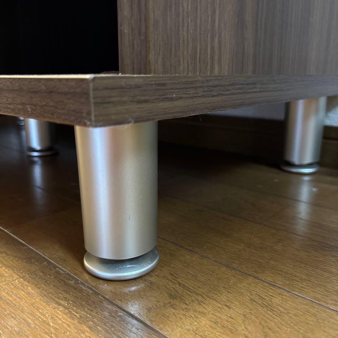 すきまくんシリーズ ブラウン木製スライド扉シューズラック