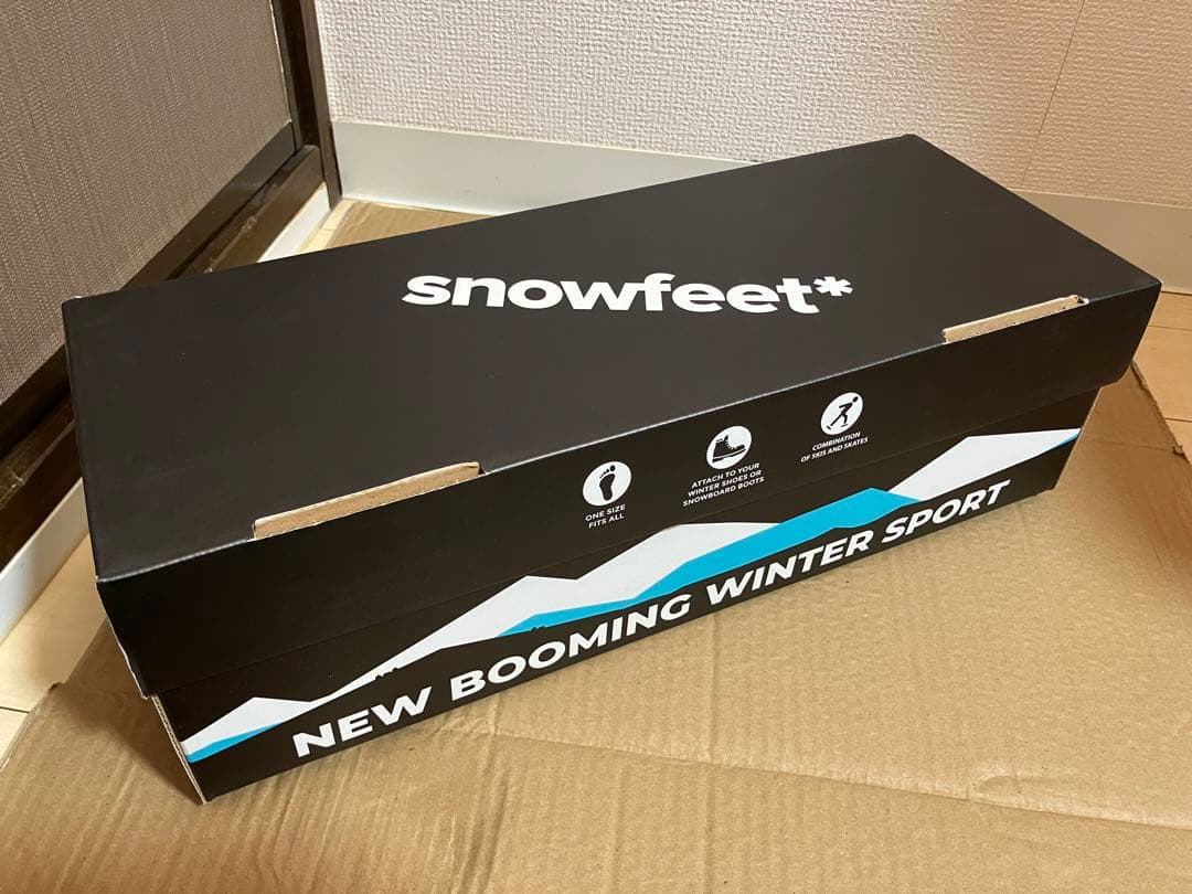 feet スノーフィート ショートスキー ブラック 箱・収納袋付き
