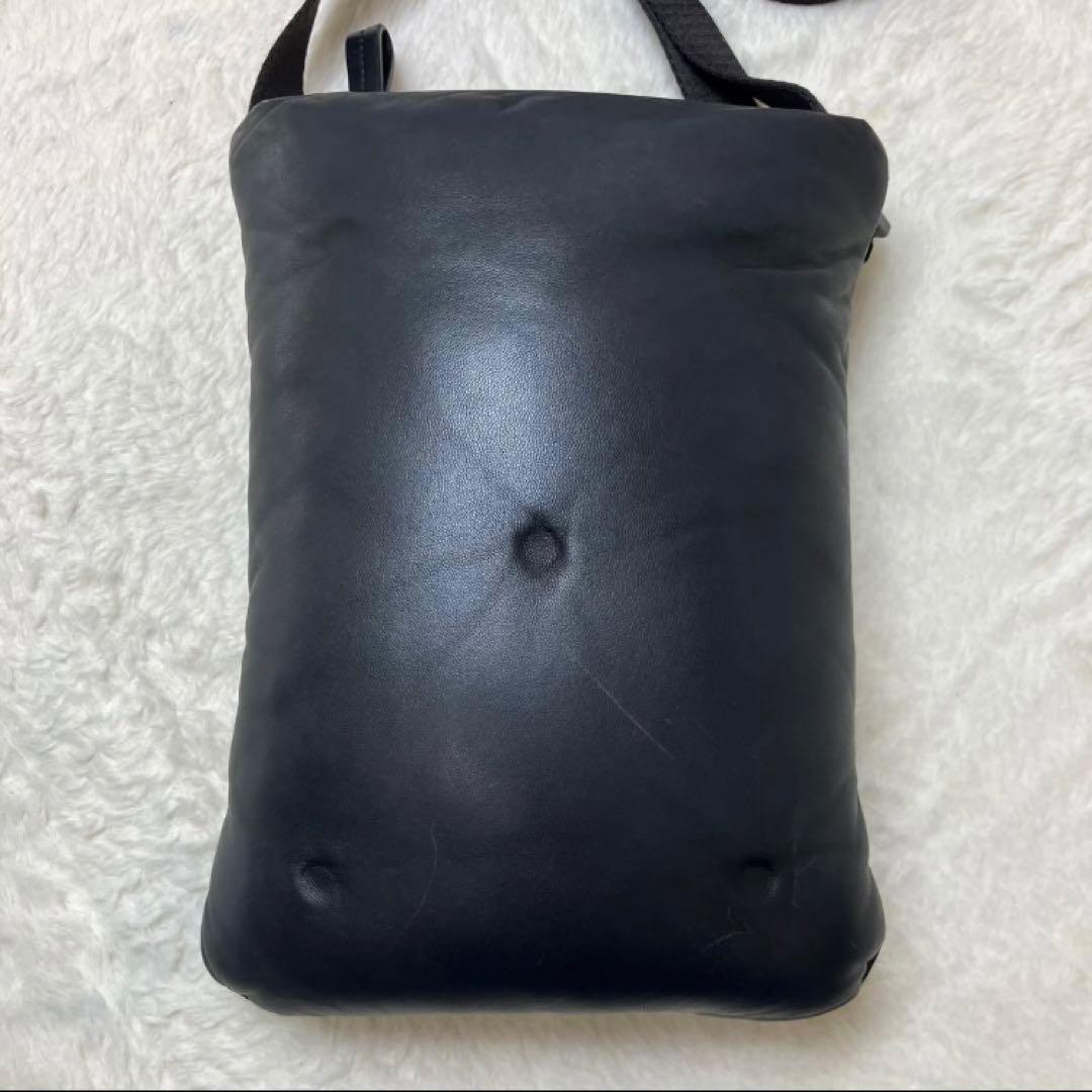 美品✨メゾンマルジェラ グラムスラム 4ステッチ 本革 ミニショルダーバッグ 黒