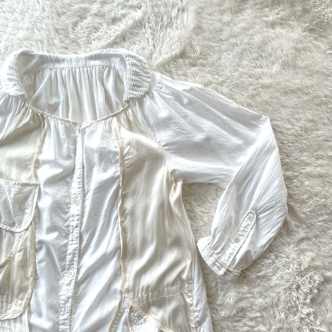 極美品✨ツモリチサト　ワンピース　レース　フリル　ギャザー　水玉　デザイナーズ