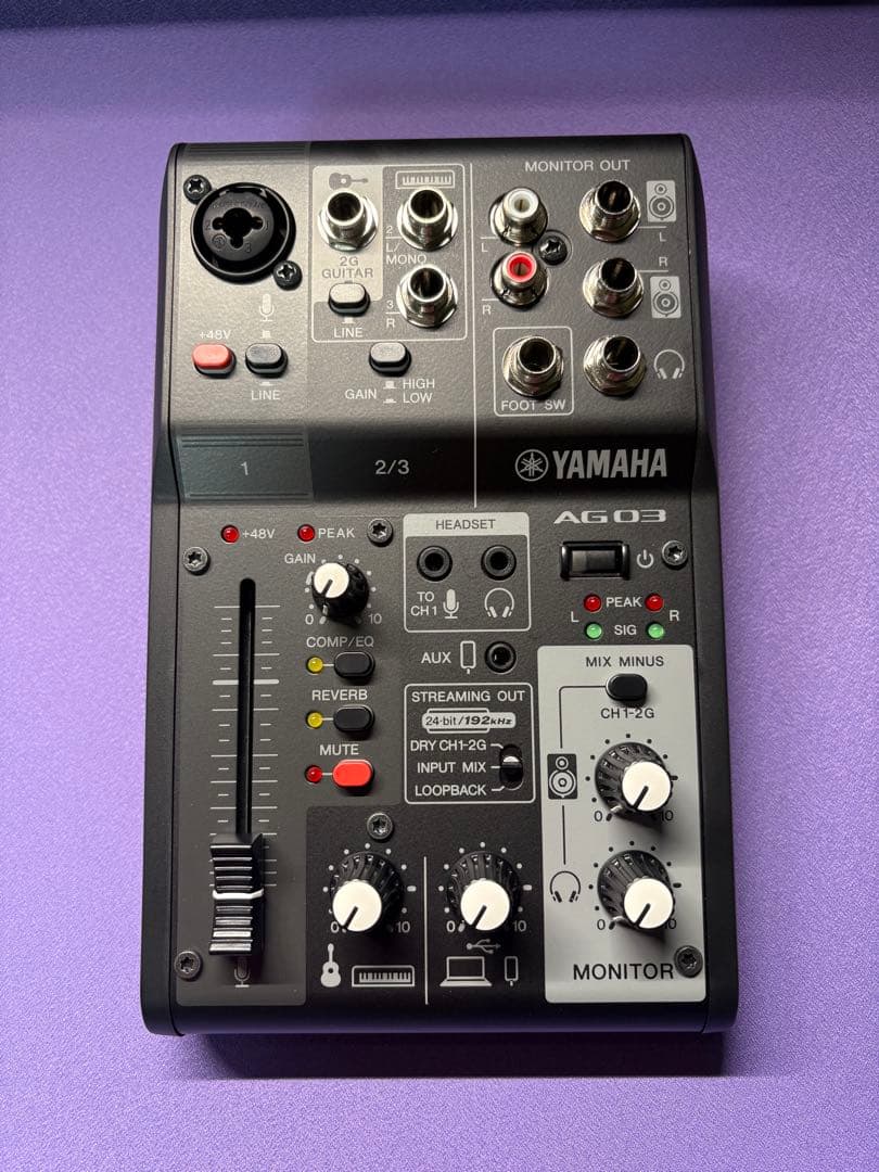 【美品】YAMAHA AG03MK2（ブラック）
