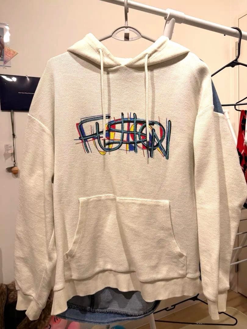 【Mサイズ】Vaundy バウンディ　パーカー　デニム　フーディ FUSION