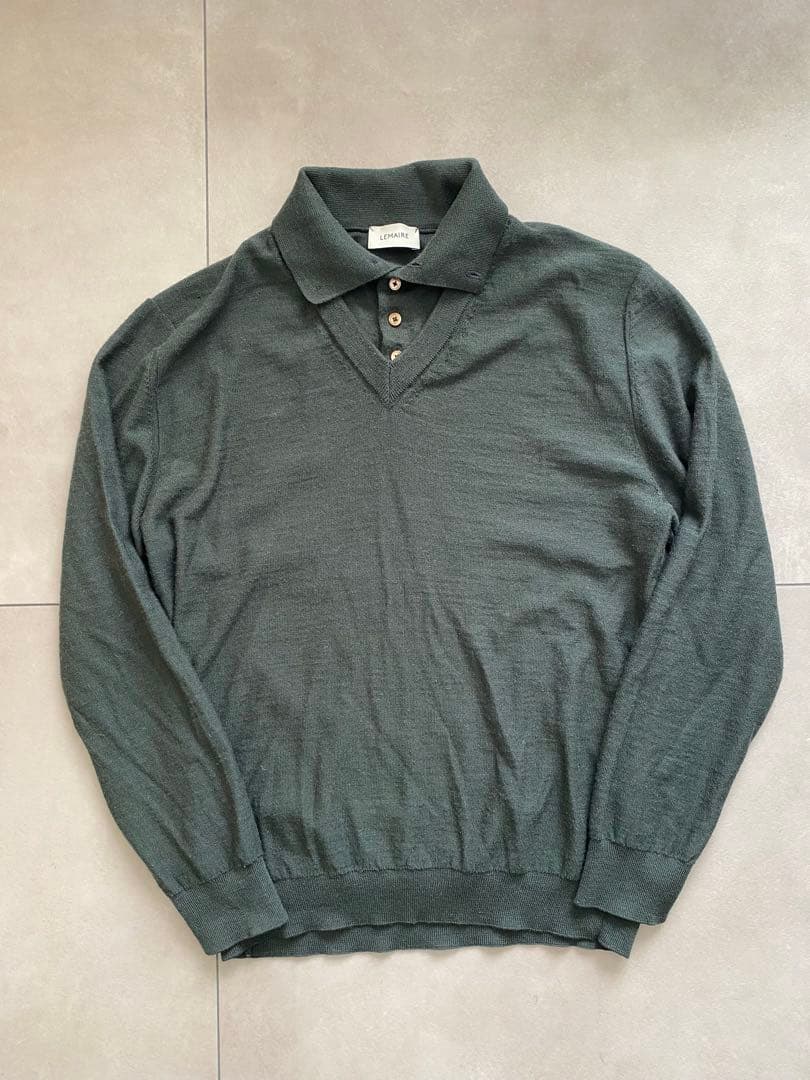 LEMAIRE トロンプルイユポロシャツS グレー