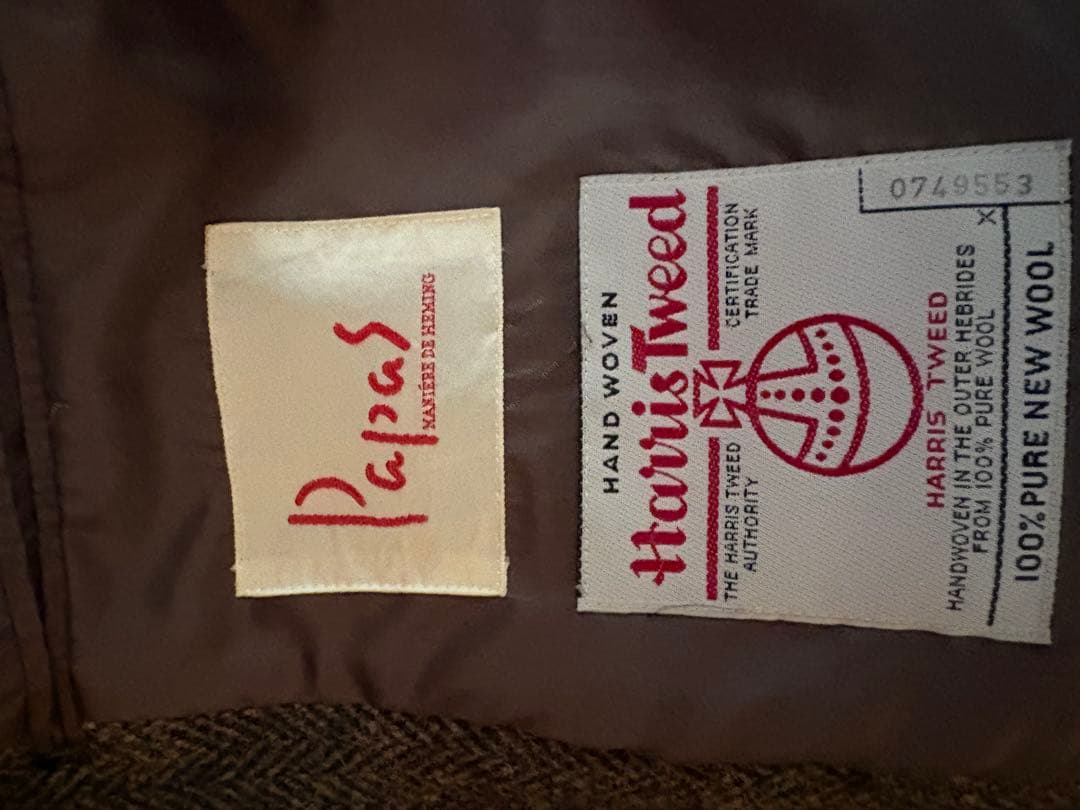 Papas Harris Tweed テーラードジャケット（値引き依頼者）