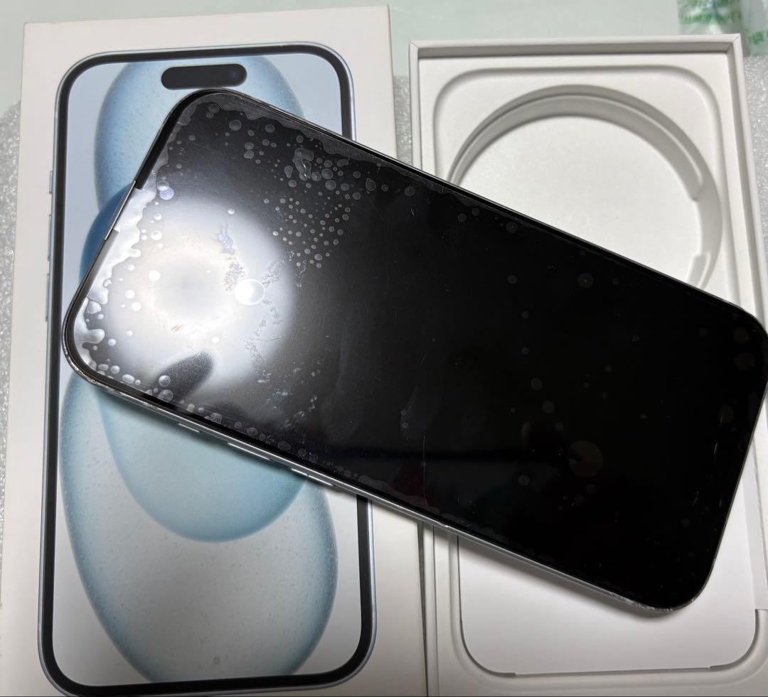 iPhone 15 256GB ブルーバッテリー 画面新品