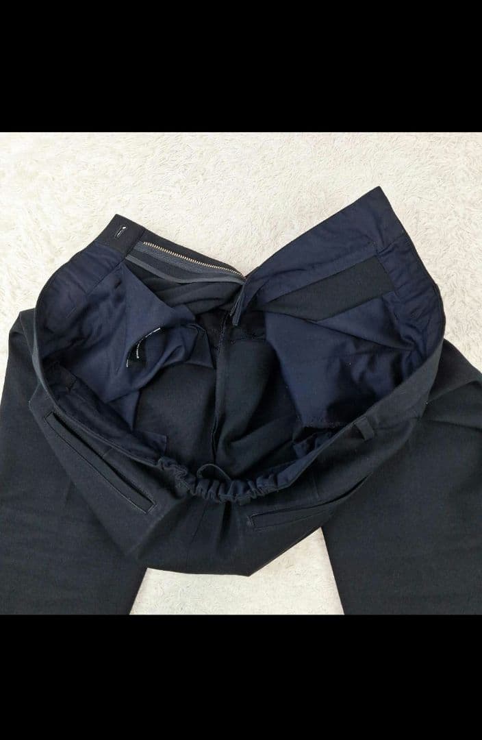 ユナイテッドアローズ　ビジネストラベルスーツ　ストレッチ　ブラック　M　洗える