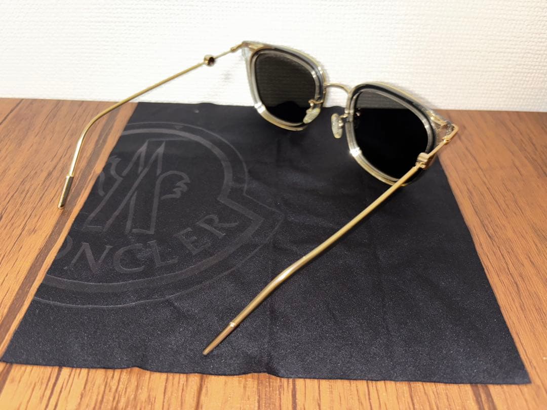MONCLER GP×プラスチック サングラス ブラック×ゴールド ＡＢランク