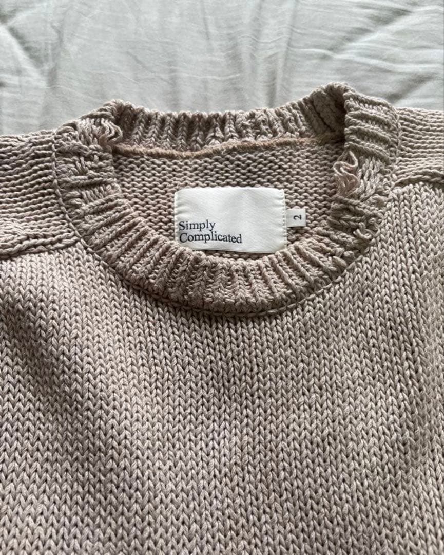 トップス simply complicated cotton knit size2