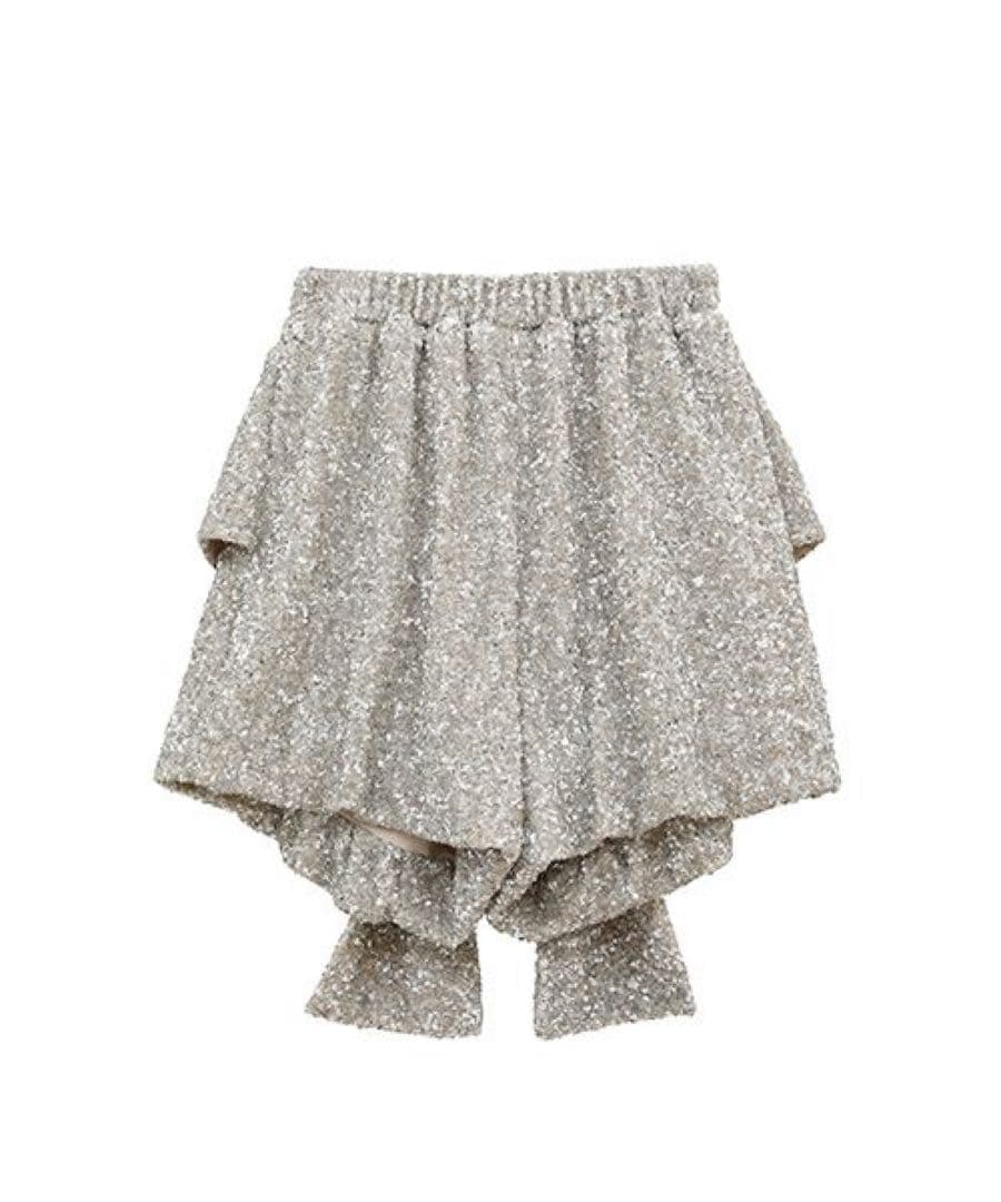 【美品】CandyStripper バルーンパンツ シルバースパンコール リボン