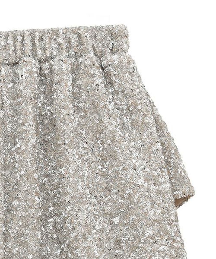 【美品】CandyStripper バルーンパンツ シルバースパンコール リボン