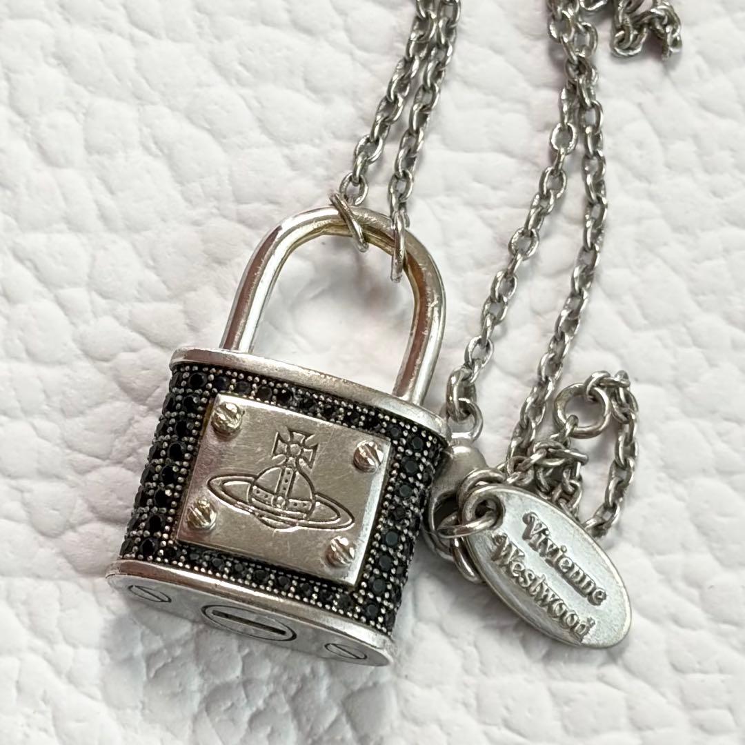 激レア✨VivienneWestwood オーブ パドロックネックレス オニキス