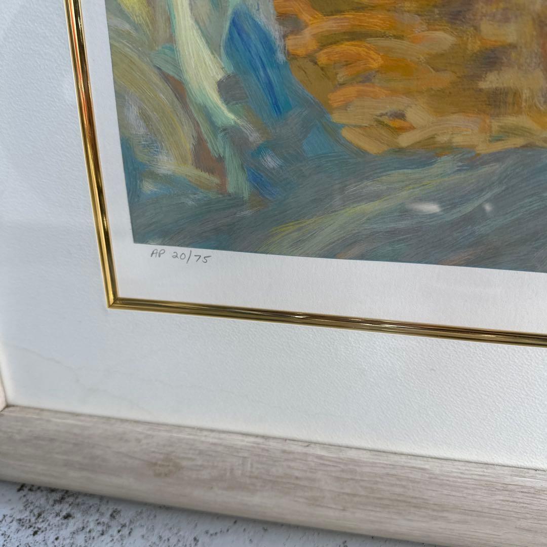 DON HATFIELD 『愛し児』 シルクスクリーン 大型 絵画 引き取り歓迎