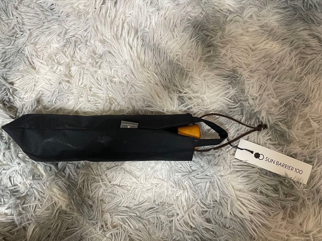 美品 サンバリア100 3段折り 日傘 ブラック 男女兼用