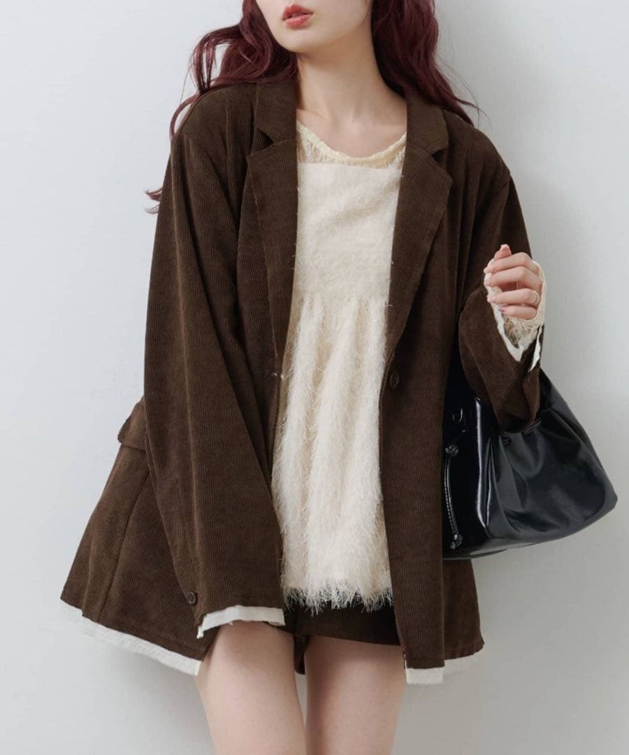 Kastane カスタネ コーデュロイオーバージャケット