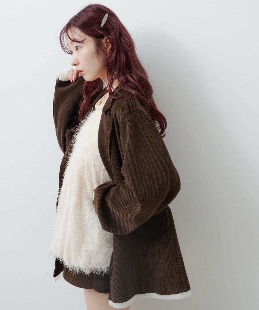 Kastane カスタネ コーデュロイオーバージャケット