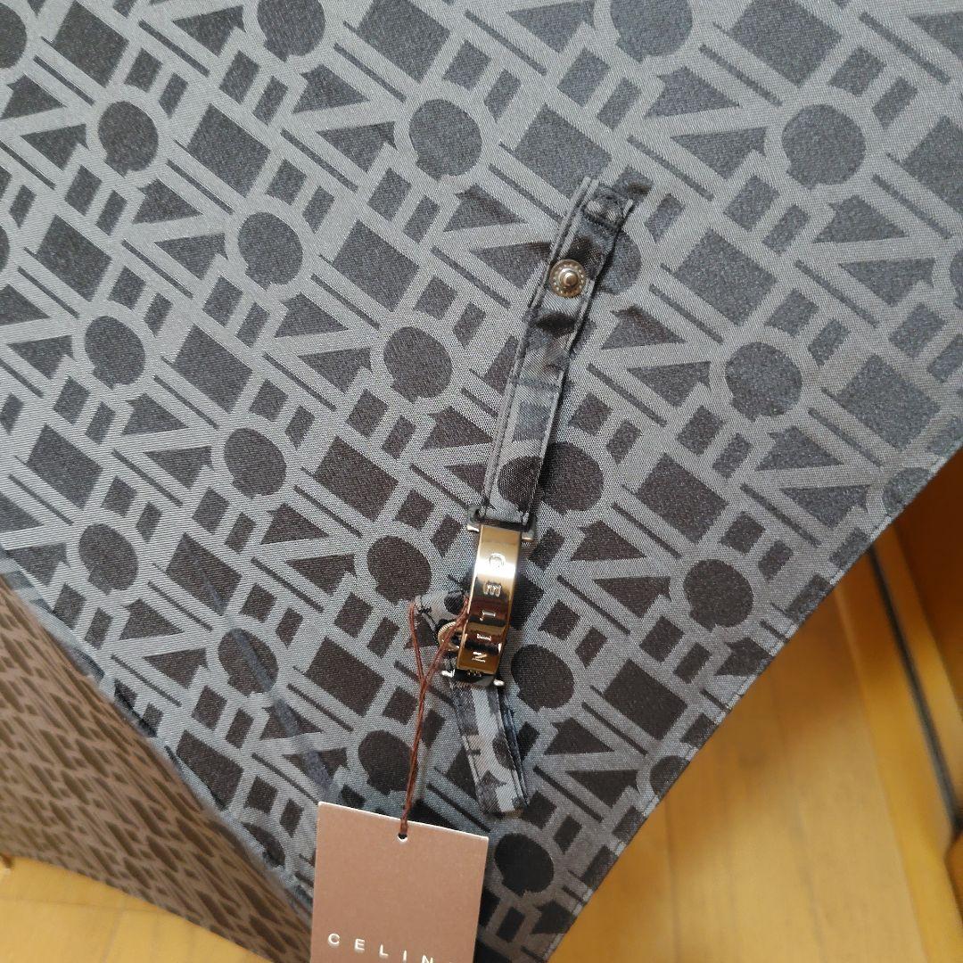 【未使用タグ付き】 CELINE セリーヌ 長傘 マカダム ロゴ