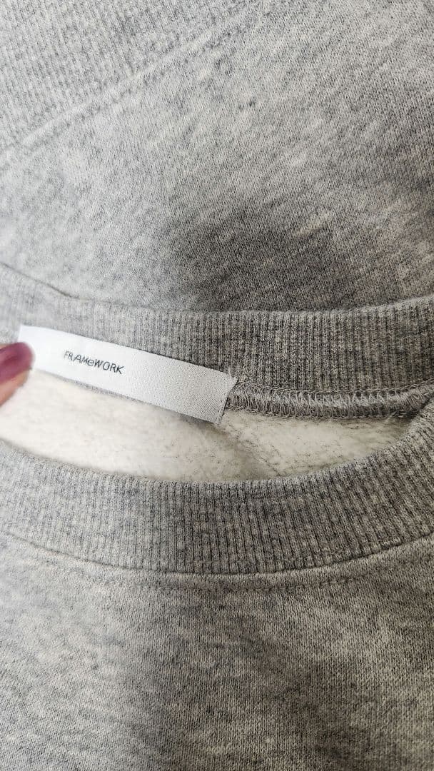 新品未使用 FRAMeWORKラグランポンチョスエット グレー