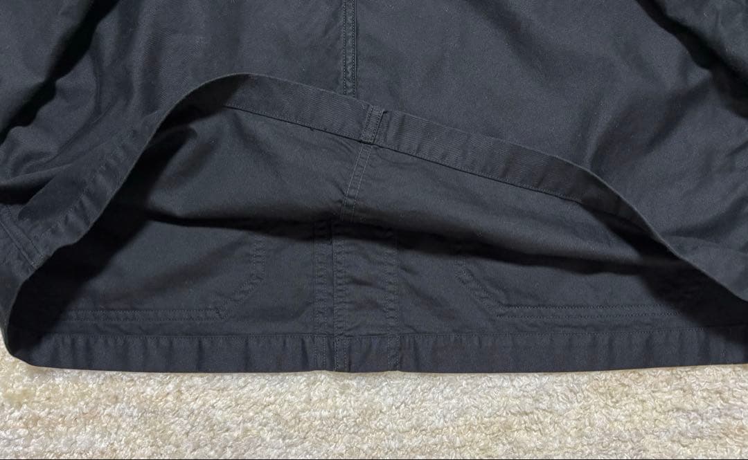 【美品】DANTON★モールスキンワイドカバーオールジャケット★黒★サイズ40