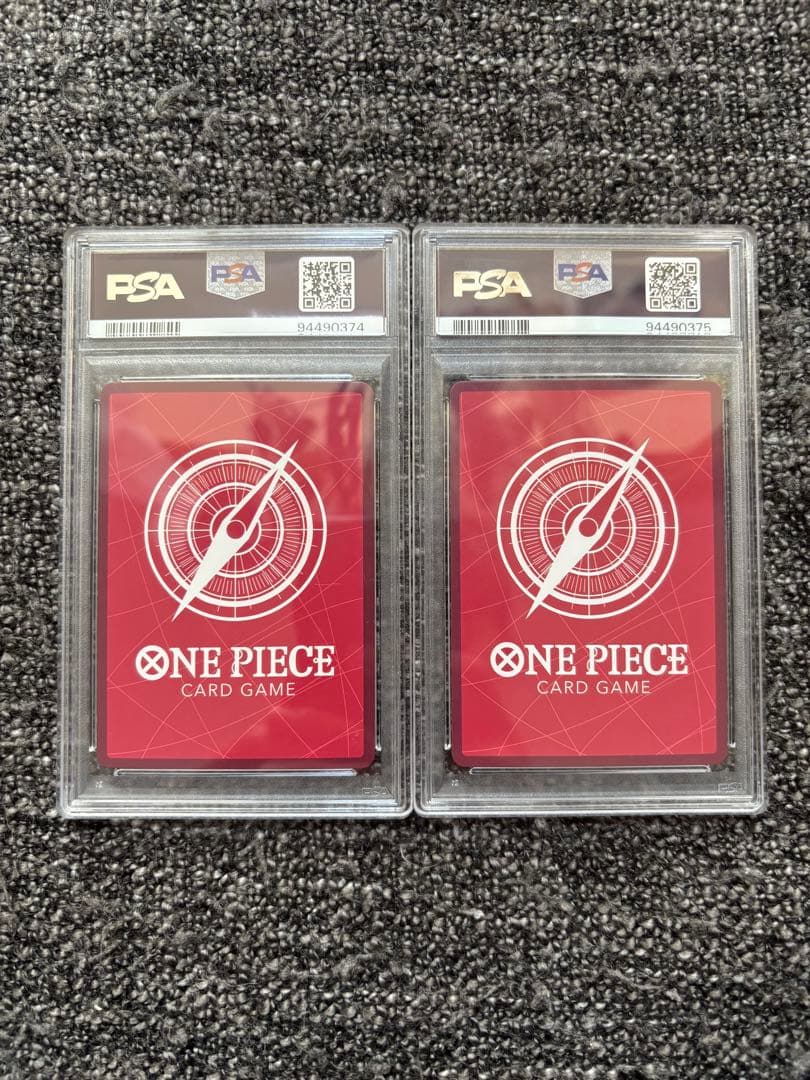 【PSA10連番】ルフィ&ゾロ レカフィグ プロモ ワンピースカード 金文字