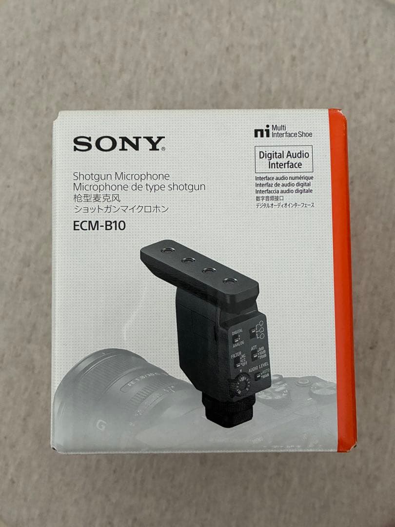 SONYカメラ用マイク ショットガンマイクロホン 可変指向性 ECM-B10