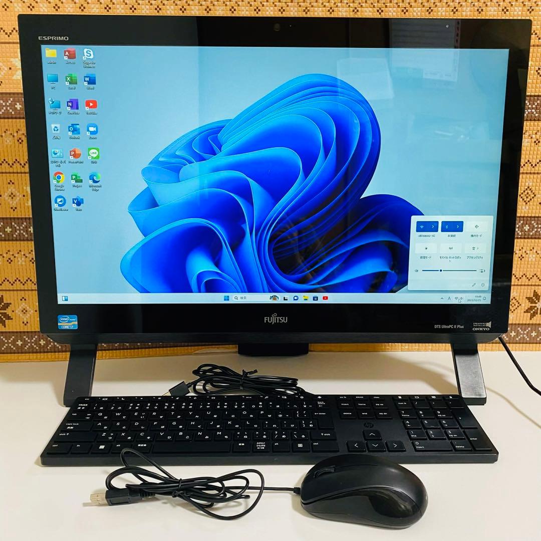 Y996 Fujitsuデスクトップ i7メモリ8G高速SSDサクサクWin11