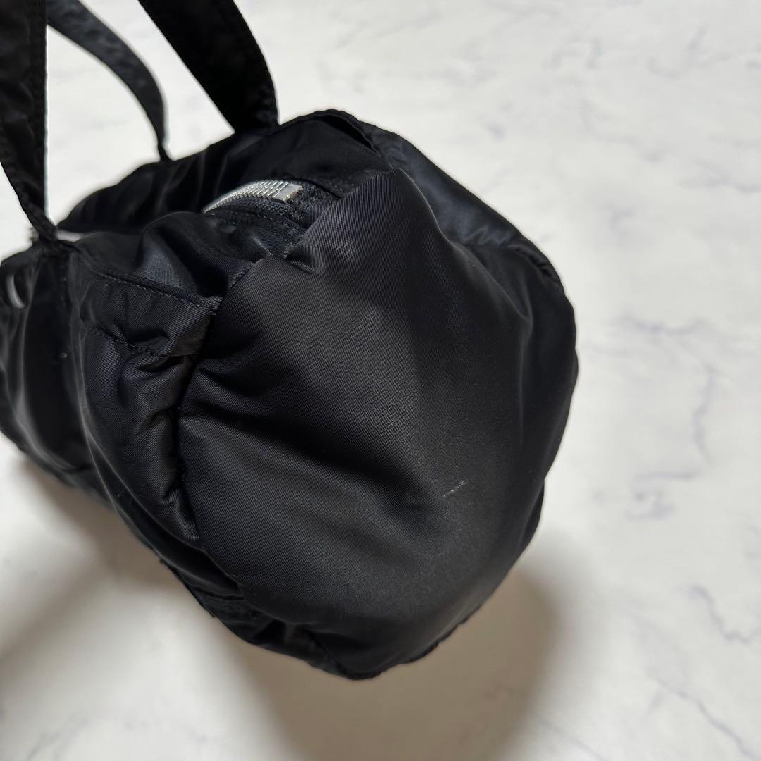 美品　ポーター　タンカー　ミニボストンバッグ　ドラムバッグ　ブラック　ナイロン