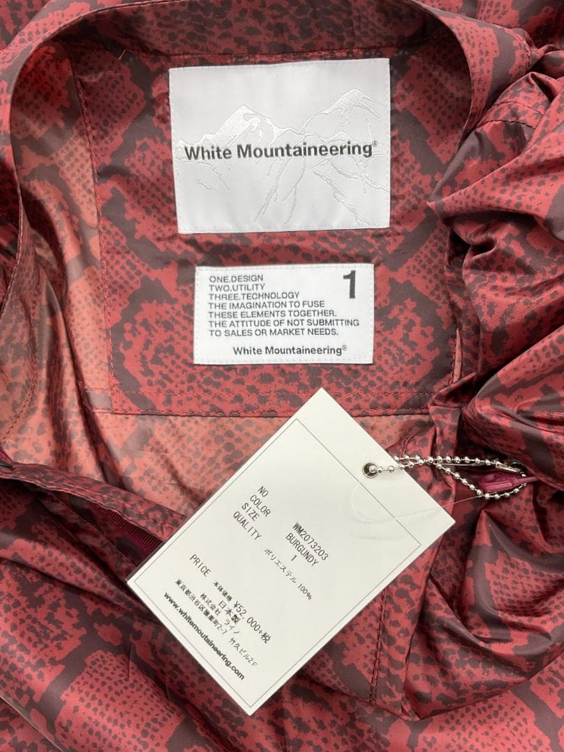 新品 White Mountaineeringパイソンノーカラーコート 1