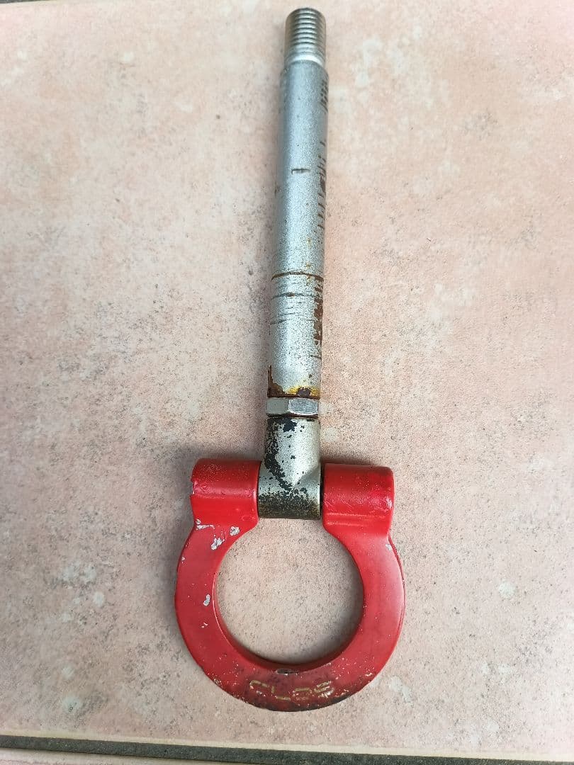 CLOS製牽引フック 赤色 アバルト500用 595/695など