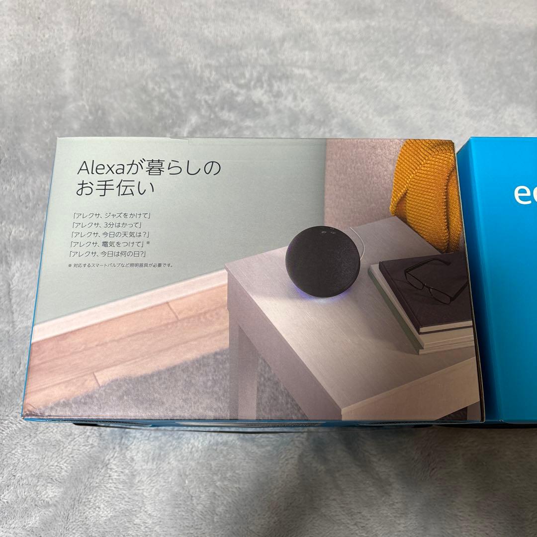 新品Amazon Echo (エコー) 第4世代 - チャコール　2台セット
