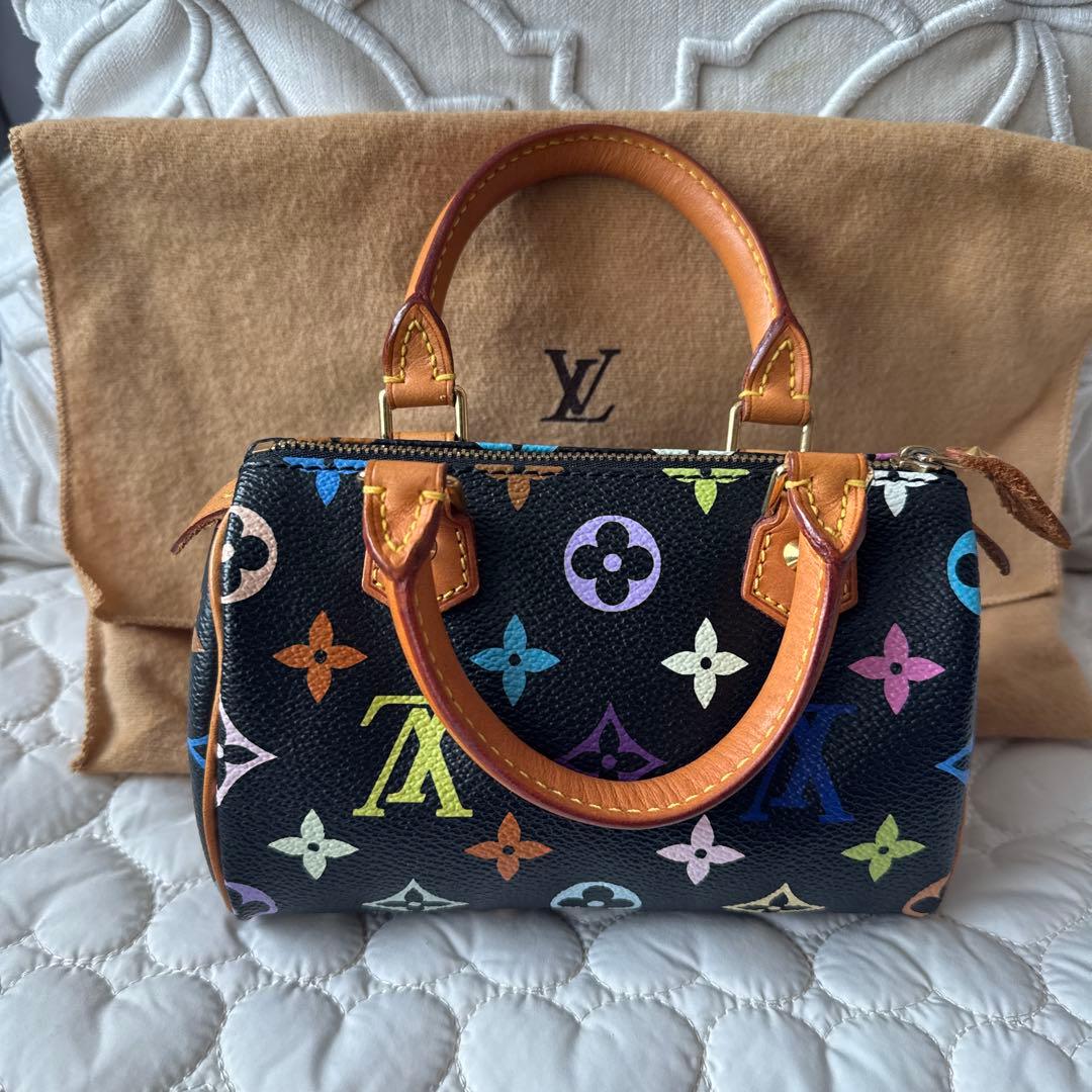 ⭐︎LV ルイヴィトン　モノグラム　マルチカラー・ノアール　ミニスピーディ⭐︎