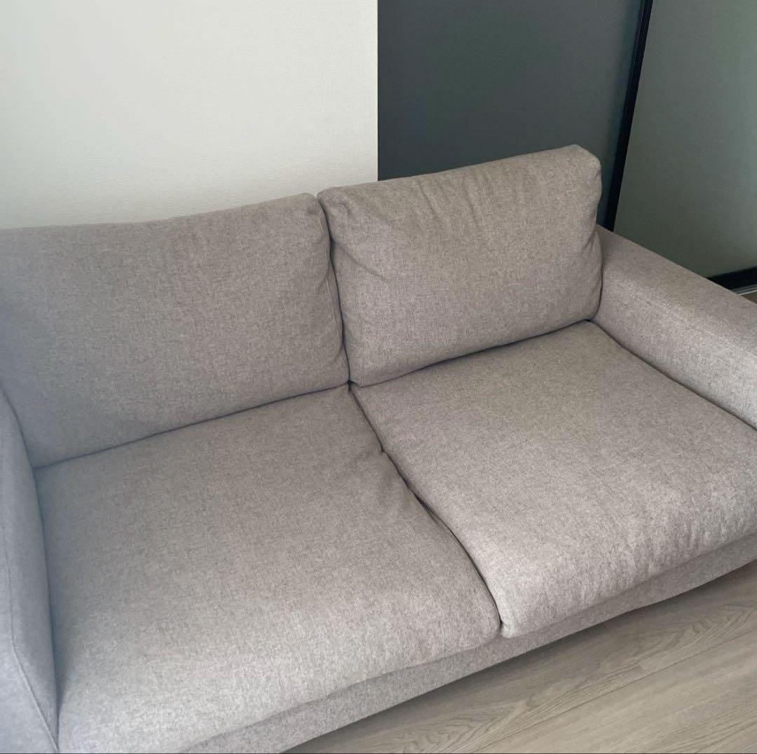 無印良品　ソファ本体　2シーター　フェザーポケットコイル