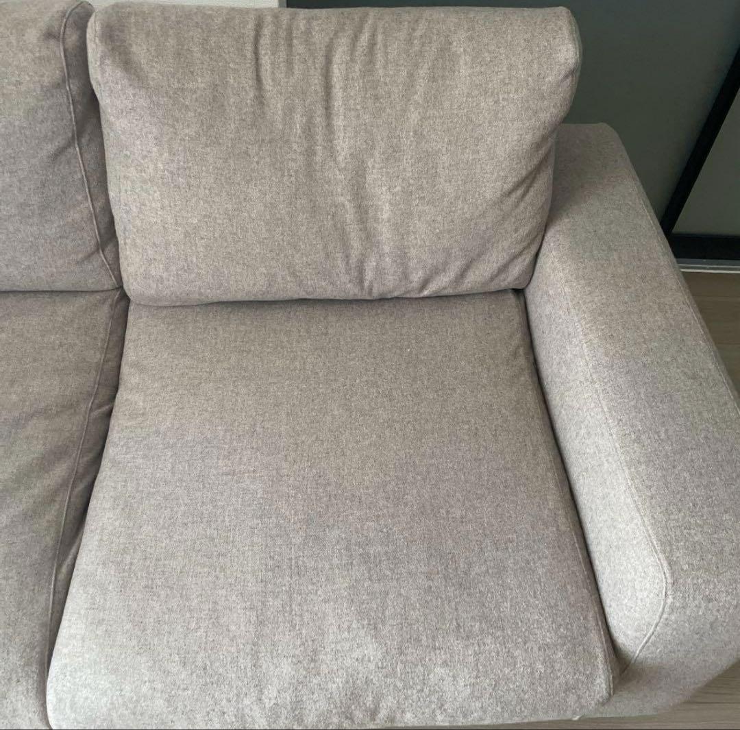 無印良品　ソファ本体　2シーター　フェザーポケットコイル