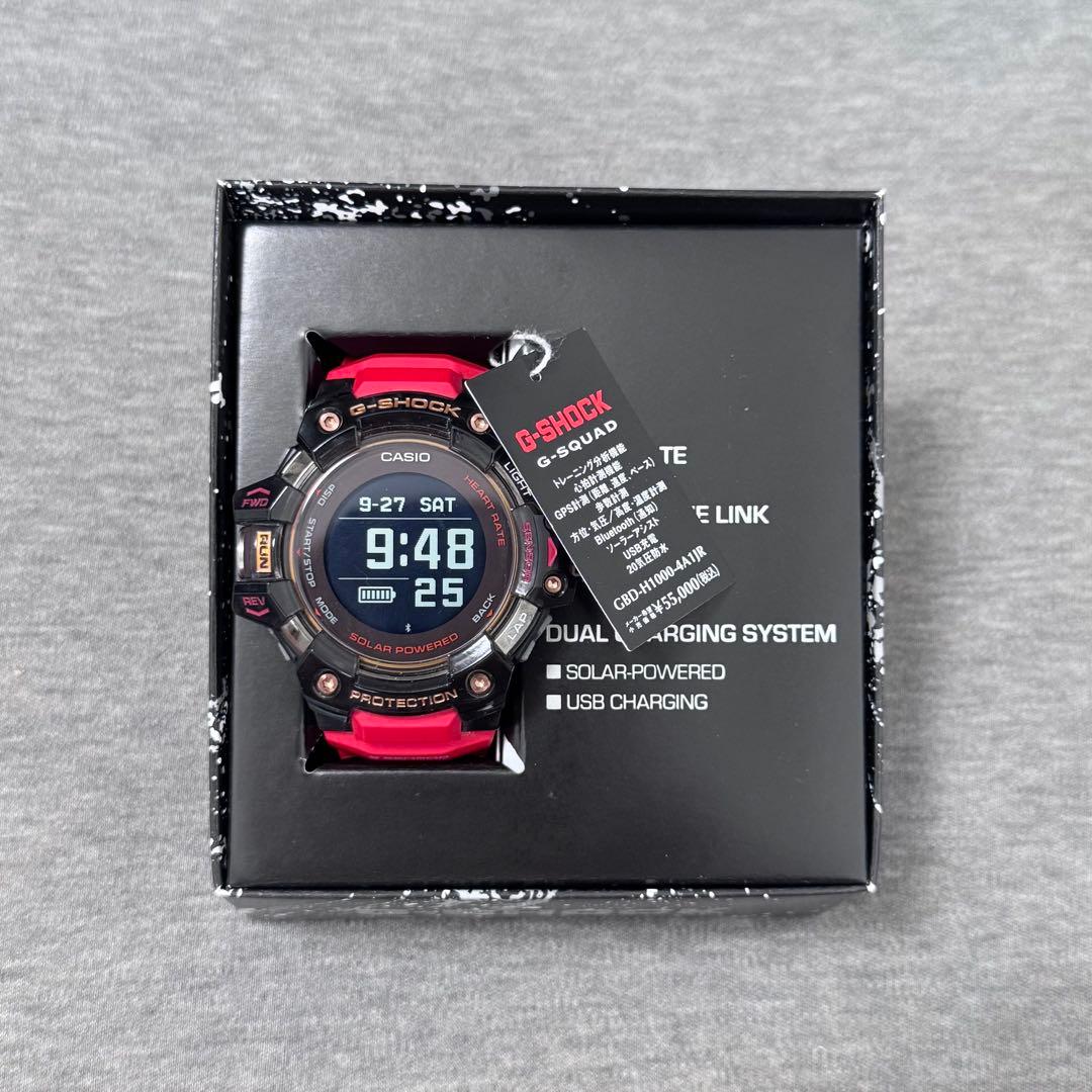 【美品】G-SHOCK 腕時計 GBD-H1000-4A1JR ソーラー電波時計