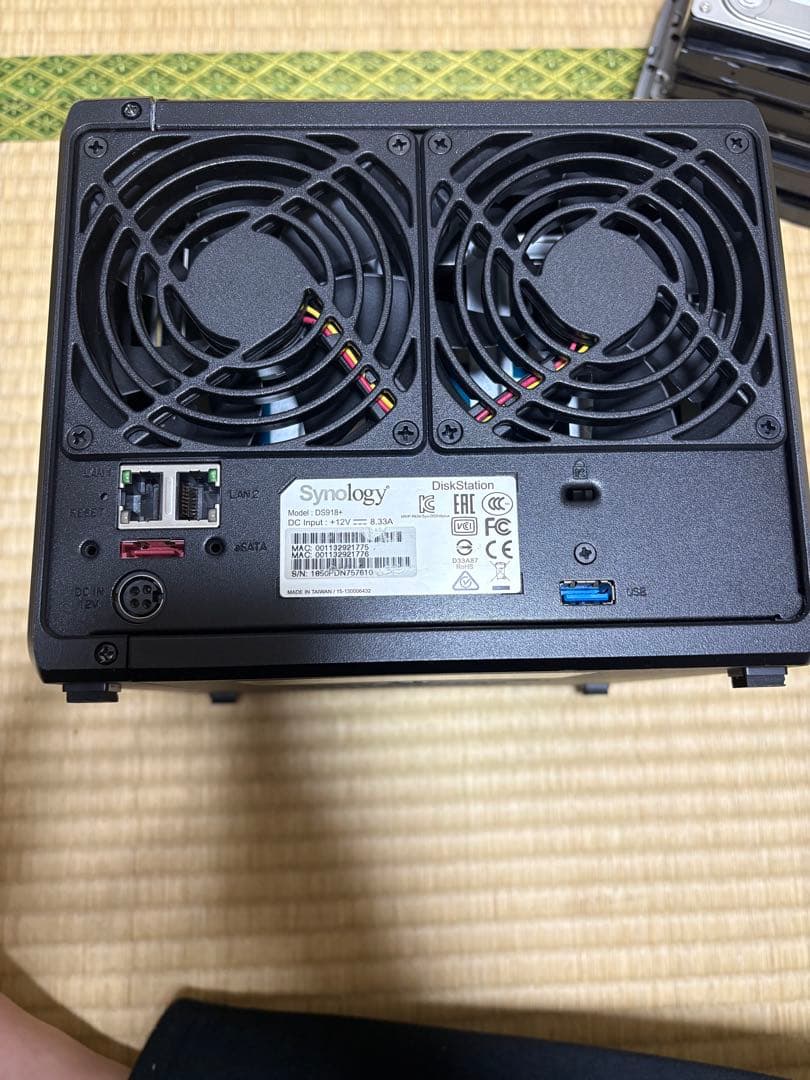 Synology DS918+ NAS ほぼ新品HDD4Tx4台