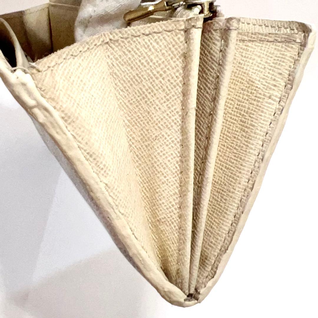 ルイヴィトン ダミエ アズール ポルトフォイユ サラ 長財布 白 N61735