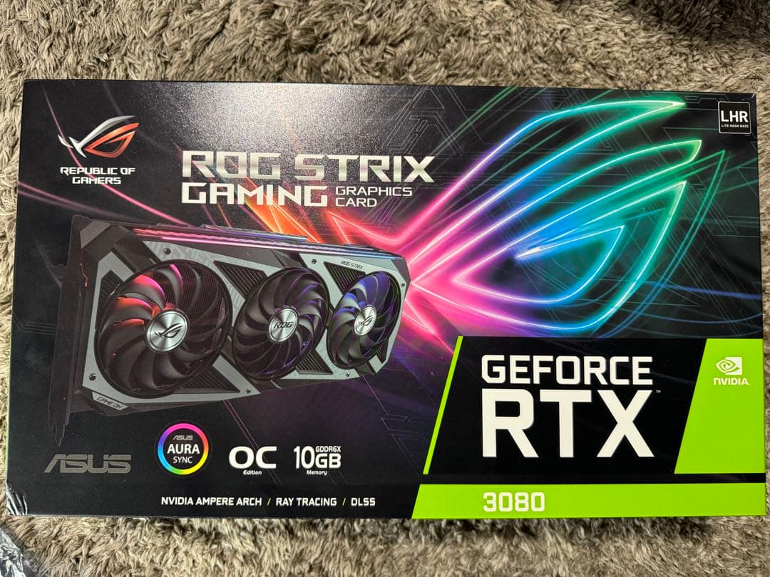 ASUS ROG STRIX RTX3080 メモリ10G 作動確認済