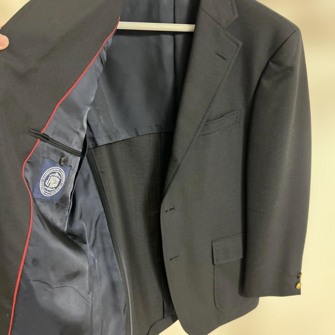 【美品】J.PRESS ぺピンメリノ トロピカルブレザー 紺ブレ