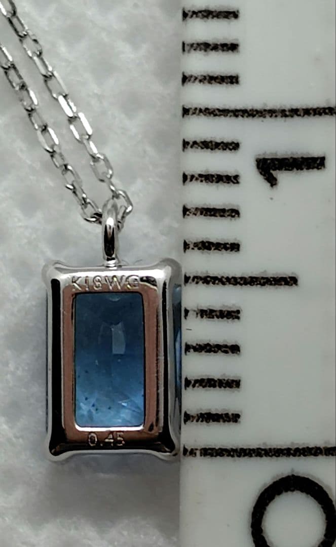 【GSTV】 K18WG サンタマリアアフリカーナ アクアマリン ネックレス