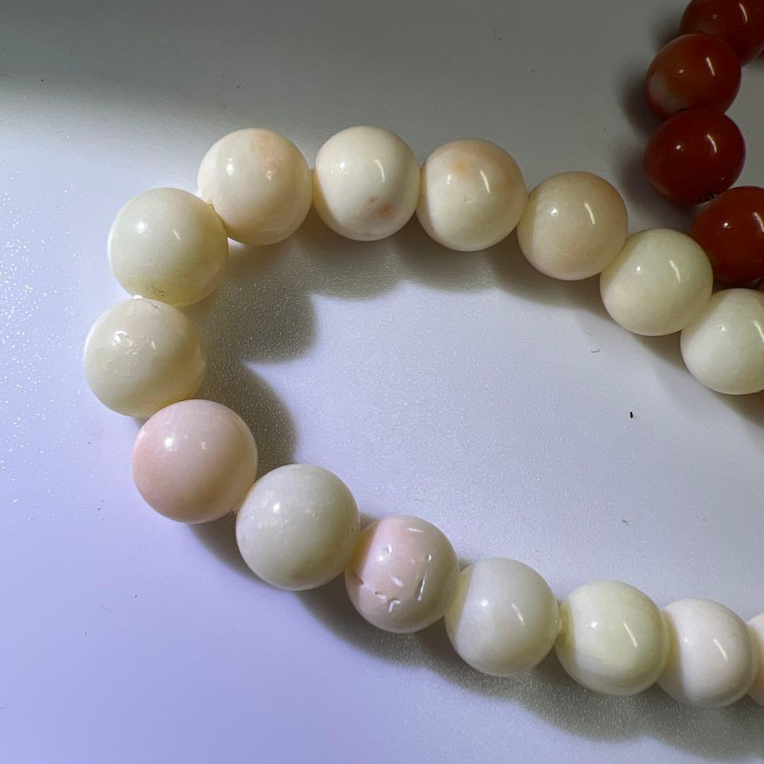 本赤珊瑚玉　アクセサリー色々　一部袋込91g 東Y8-0204☆2F