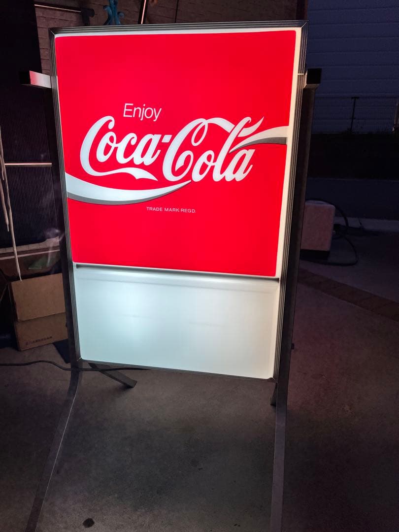 Coca-Cola スタンド看板 LED照明付き