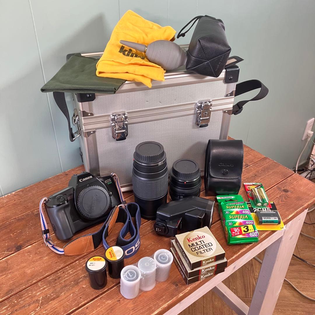 【ダブルレンズセット⭐︎】Canon EOS 630 一眼レフ レンズ2本　小物