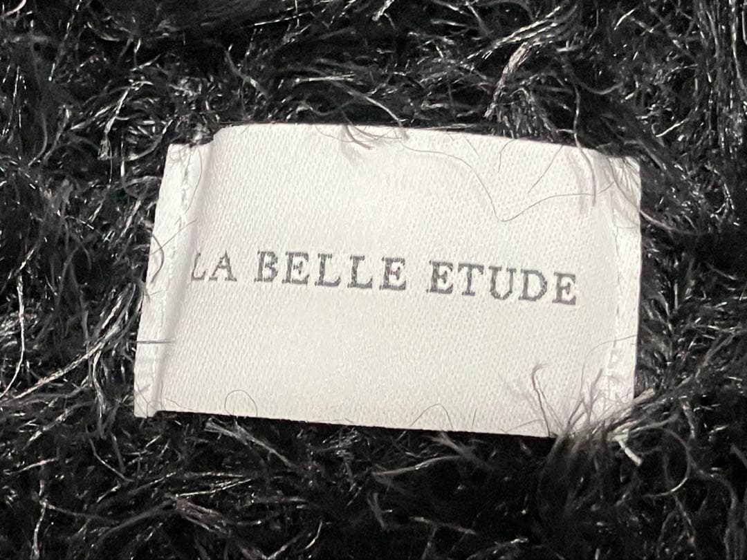 a*a様 ラベルエチュード　フェザーヤーンリラックス2wayカーディガン　ブラッ