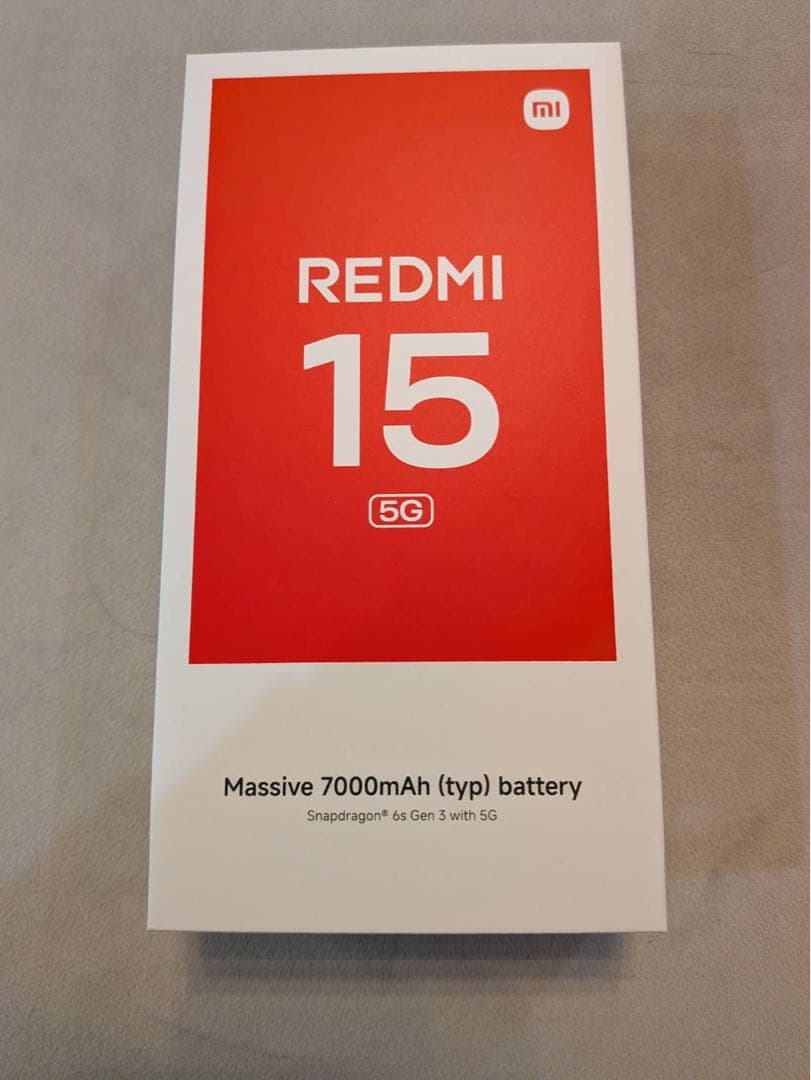redmi15 5G 128GB チタングレー　本体