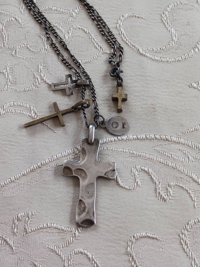 amp japan アンプジャパンシルバー925 クロスチャーム ネックレス