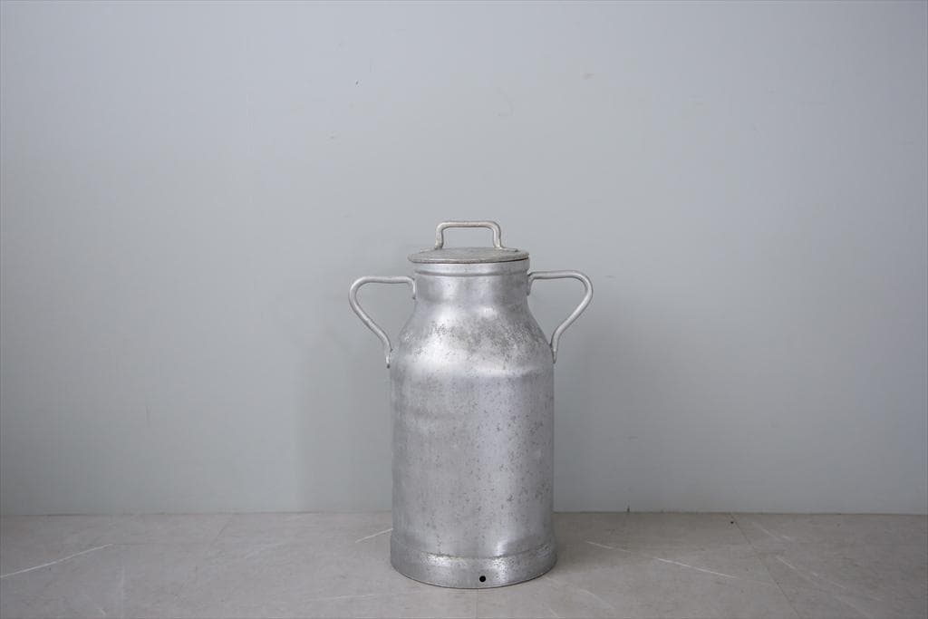 フランスアンティーク古いミルク缶/ゴミ箱/小物入れ/傘立て/花器(90-19-2