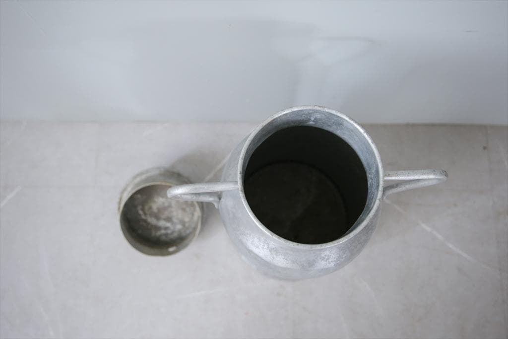 フランスアンティーク古いミルク缶/ゴミ箱/小物入れ/傘立て/花器(90-19-2