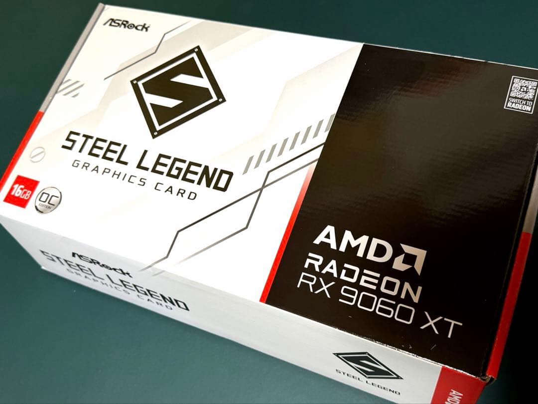 【動作確認済】ASRock RX 9060XT 16GB