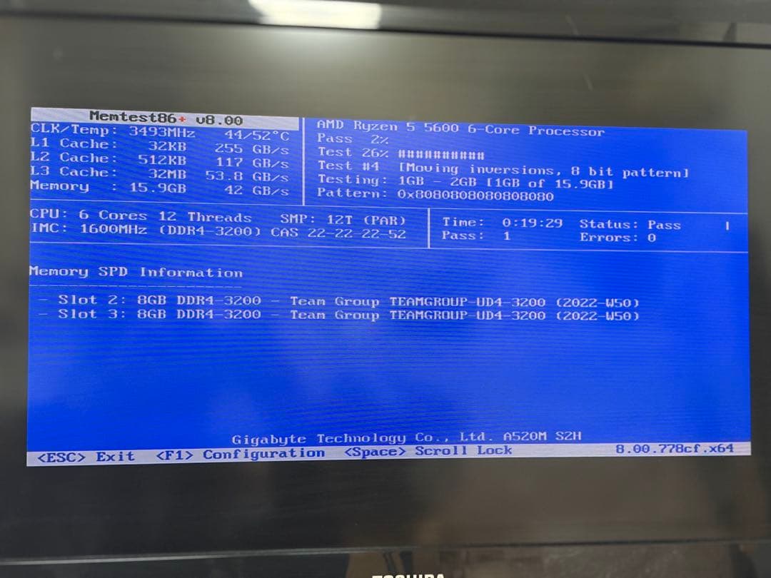 Team DDR4-3200 8GBx2 (計16GB)
